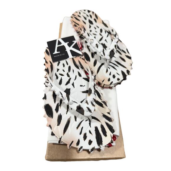 Christian Louboutin Super Loubi Flip Flop Animal Print Cheetah 35 Gigi - Picture 2 of 6